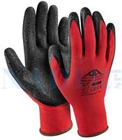 GUANTO LATTICE SCHIUMATO MODELLO SABBIATO ROSSO/NERO TG.10