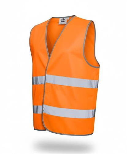 GILET ALTA VISIBILITA SECONDA CATEGORIA BLAST VELCRO ARANCIO XXL