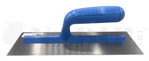 FRATTONE DENTATO LAMA ACCIAIO V8 MANICO PVC MM.120X280X0.6
