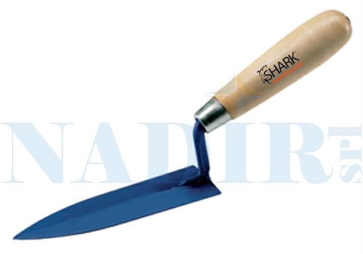 CAZZUOLINO SHARK MANICO LEGNO PUNTA FOGLIA OLIVO CM.14