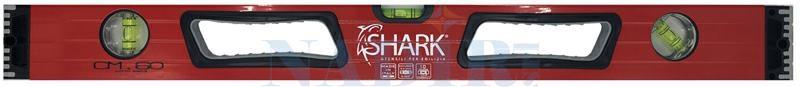 LIVELLA SHARK RED TOP 3 BOLLE SUPER PROFESSIONALE CM.120