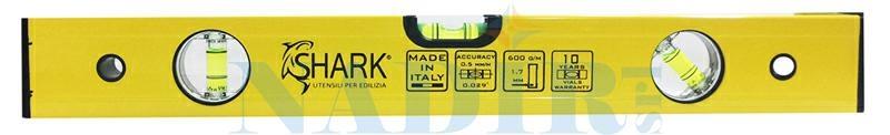 LIVELLA SHARK ICON GOLD 3 FIALE PROFESSIONALE CM.100