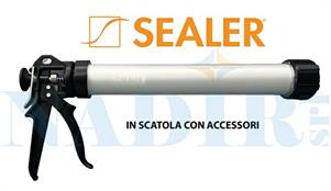 PISTOLA SIGILLANTI SALSICCIOTTO ML.600 +KIT UGELLI ART.41009