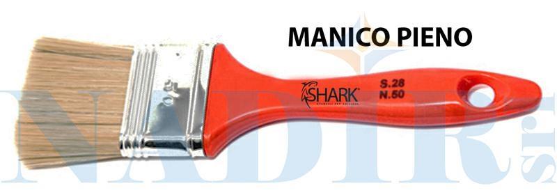 PENNELLESSA TRIPLA MANICO PIENO SETOLA BIONDA MM.40