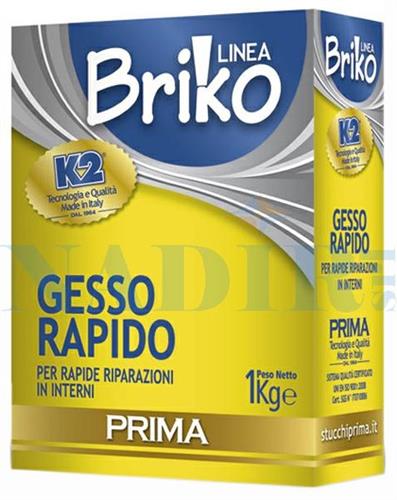 LASTMINUTE GESSO RAPIDO IN POLVERE LINEA BRIKO KG.1