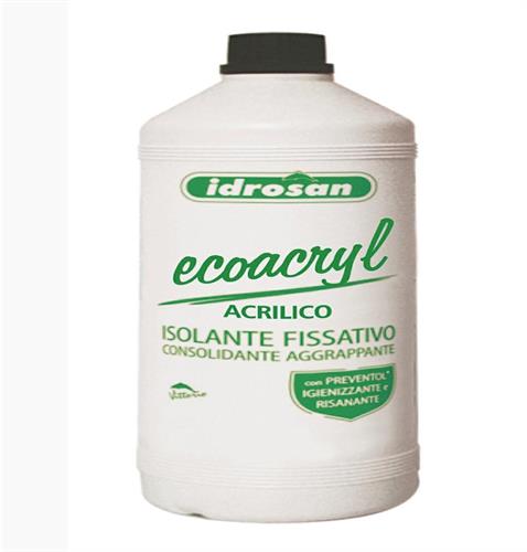 ISOLANTE FISSATIVO ECOACRIL 100% ACRILICO LT.5 DILUIZIONE 300%