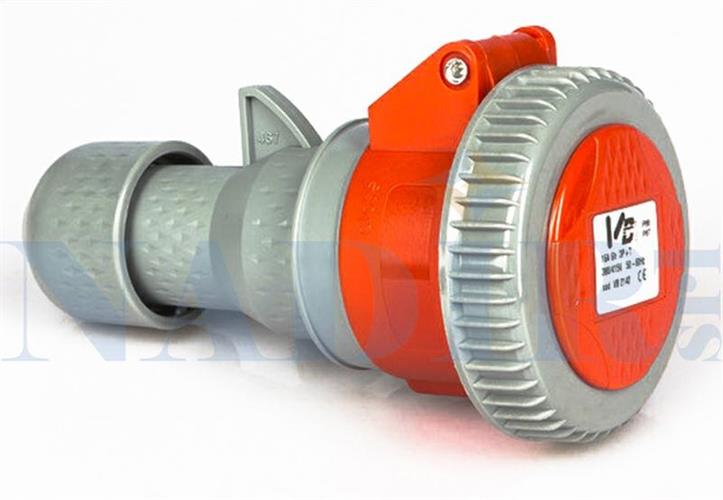PRESA VOLANTE INDUSTRIALE 4 POLI ROSSA 380V 16A 3P+T IP67 VB-2142