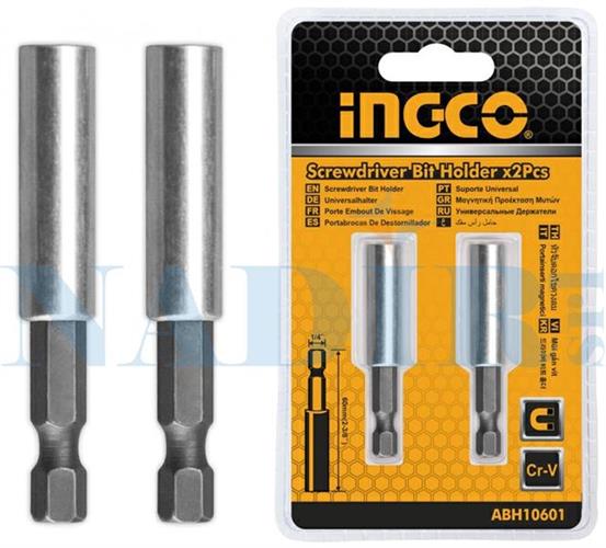 BLISTER 2 PEZZI PORTAINSERTI MAGNETICO INGCO 1/4 MM.60 ABH10601