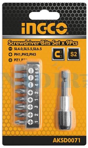 NUOVO PORTAINSERTI PROFESSIONALE INGCO 1/4 MM.60 CON KIT INSERTI 8