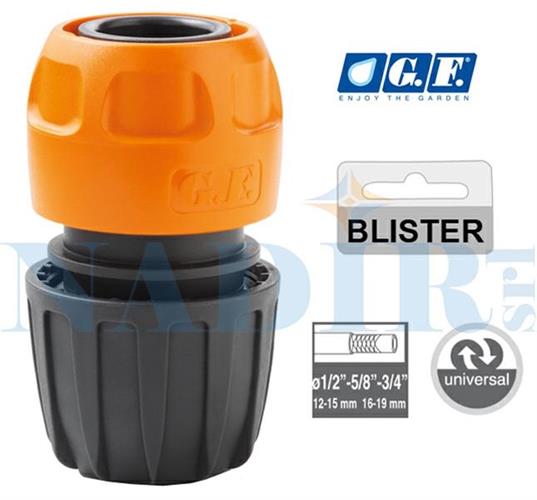 RACCORDO A SCATTO UNIVERSALE PER TUBO ø1/2-5/8-3/4 GF 5027