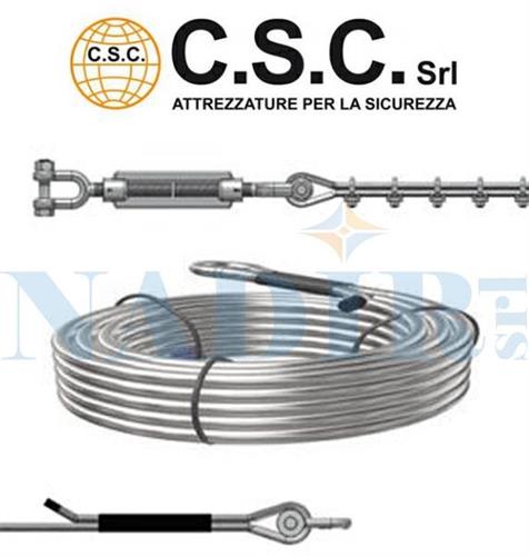 KIT FUNE ZINCATA LINEA VITA ø10 MT.25 ART.458A