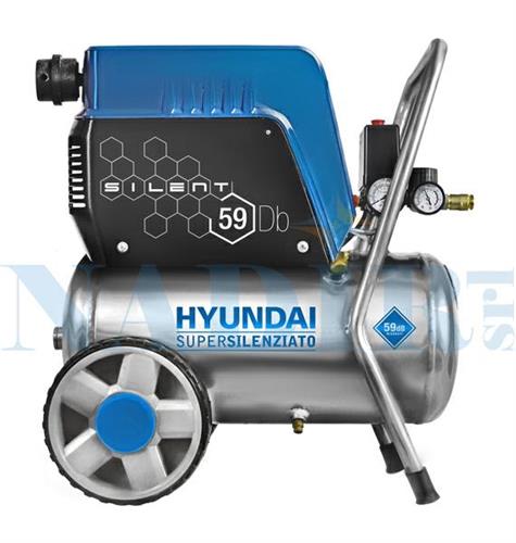 COMPRESSORE SUPERSILENZIATO HYUNDAY 24LT OIL FREE HP1 BAR-8 59dba