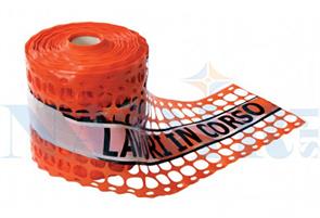BANDA RETE ARANCIO CANTIERE LAVORI IN CORSO CM.20X100 MT