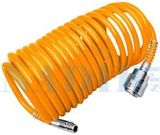 TUBO SPIRALATO COMPRESSORE MT.15 IN POLIURETANO 5/8 + RACCORDI