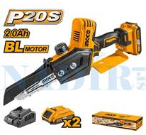 MINI ELETTROSEGA DA POTA BRUSHLESS 20V DOPPIA BATTERIA 2AH LAMA 15CM