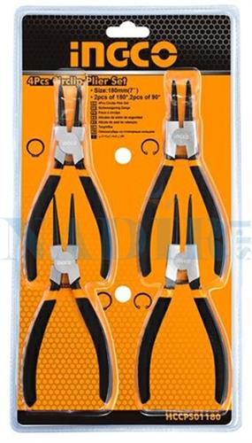 ASSORTIMENTO INGCO 4 PINZA 180MM ANELLI ELASTICI