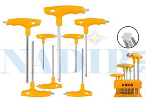 SERIE 8 CHIAVINI TORX INGCO MANICATI T CR-V T10>T50 APPENDIBILE