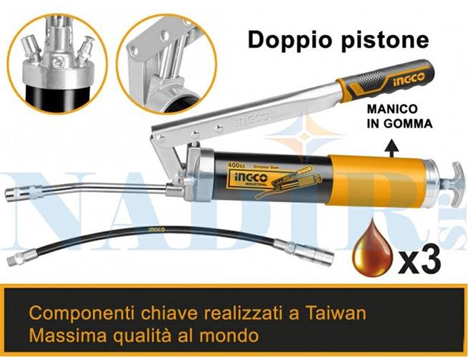 PISTOLA PER GRASSO ML.400 INGCO ART.GRG015002