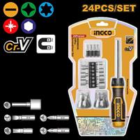 CACCIAVITE A CRICCHETTO CON KIT INSERTI 24PZ