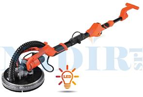 LEVIGATRICE PER PARETI TELESCOPICA ø225 CON LUCE LED