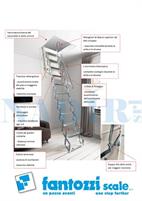 SCALA RETRATTILE IN ACCIAIO ACI SVEZIA H.276/300 BOTOLA CM.70X50