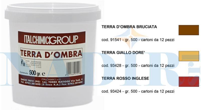 TERRE COLORANTI TERRA D'OMBRA BRUCIATA GR.500 ITALCHIMICI ART.91541
